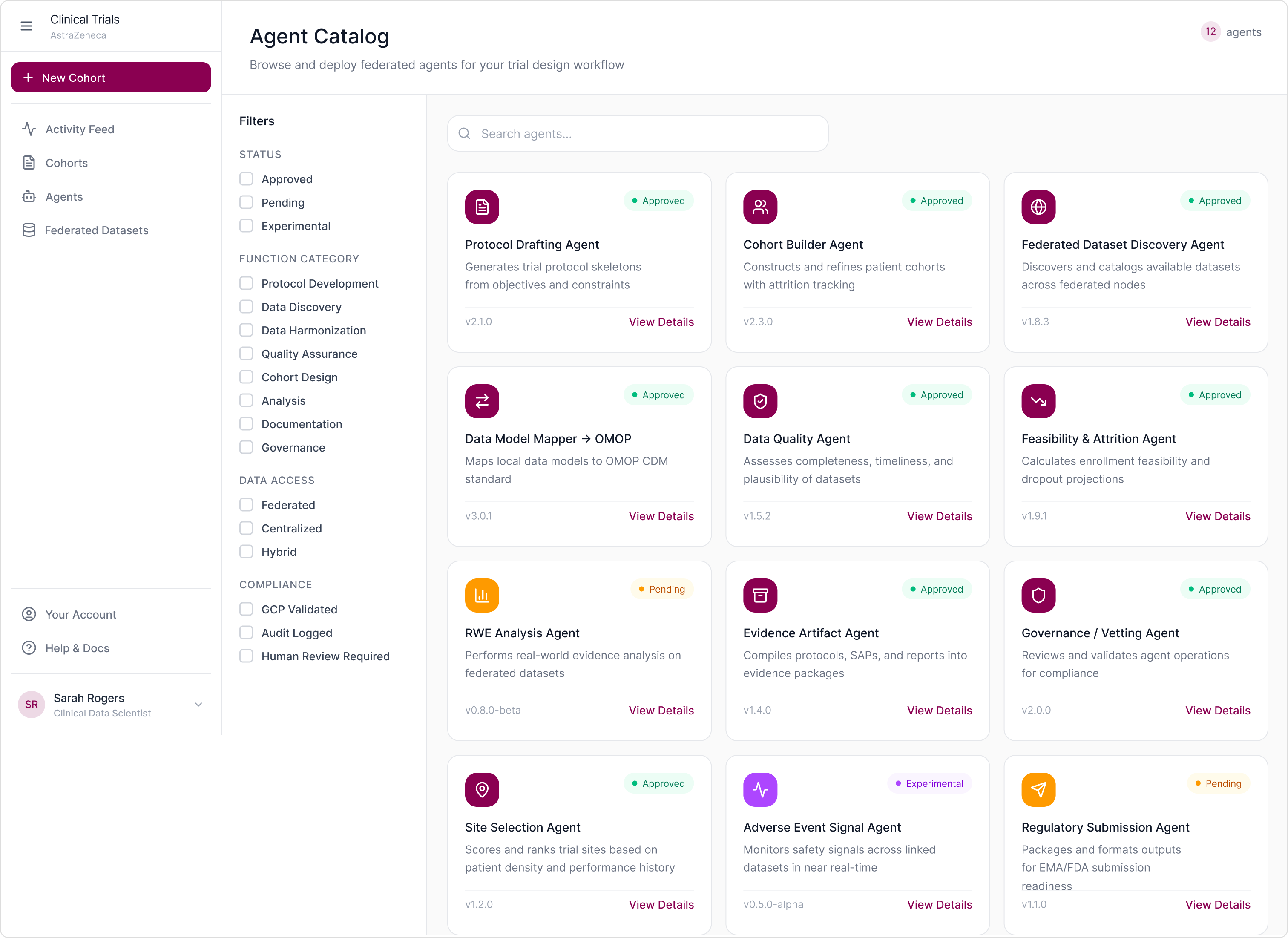 Clinical Trial Design Platform, AstraZeneca — screen 17